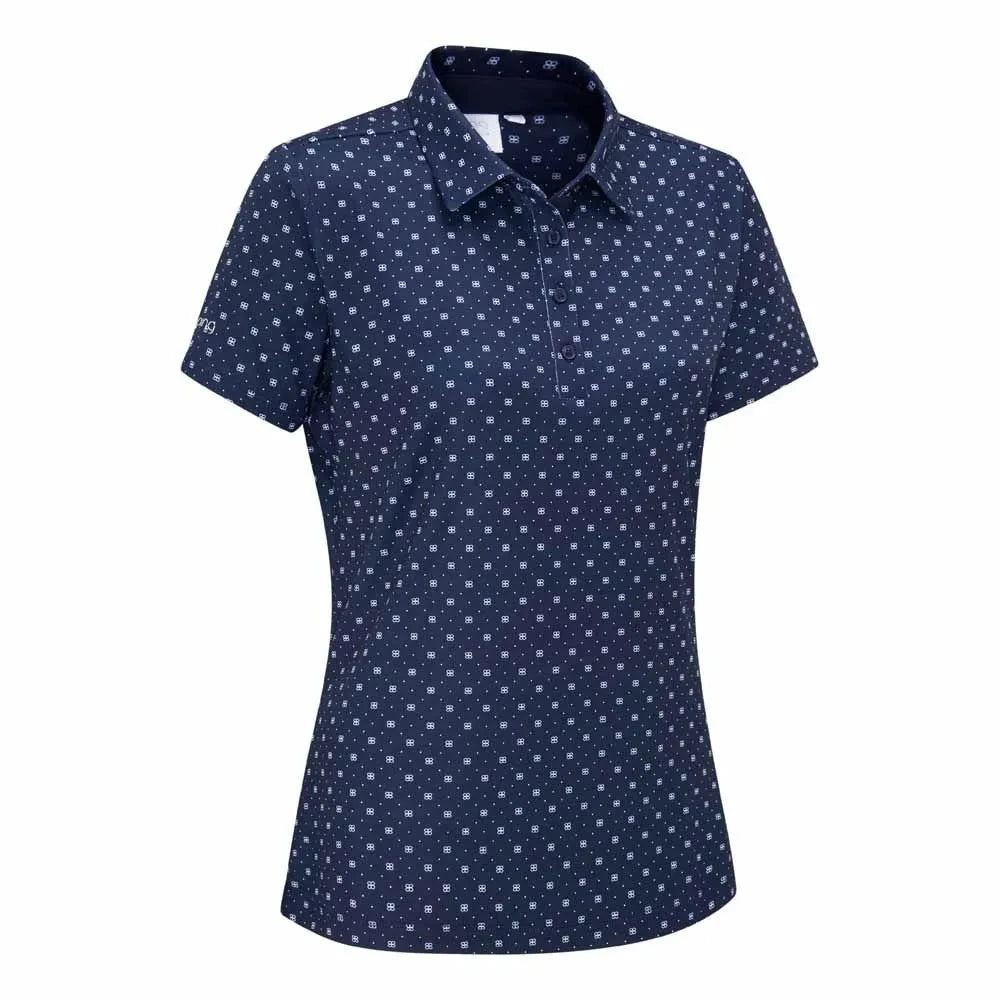 Ping Polo Femme AERIA Micro Monogram