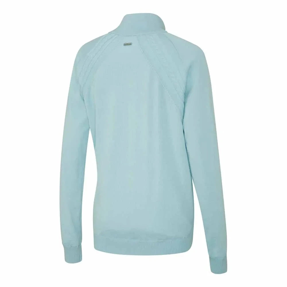 Ping Pull 1/4 Zip Melodie avec protection contre le vent OPALE