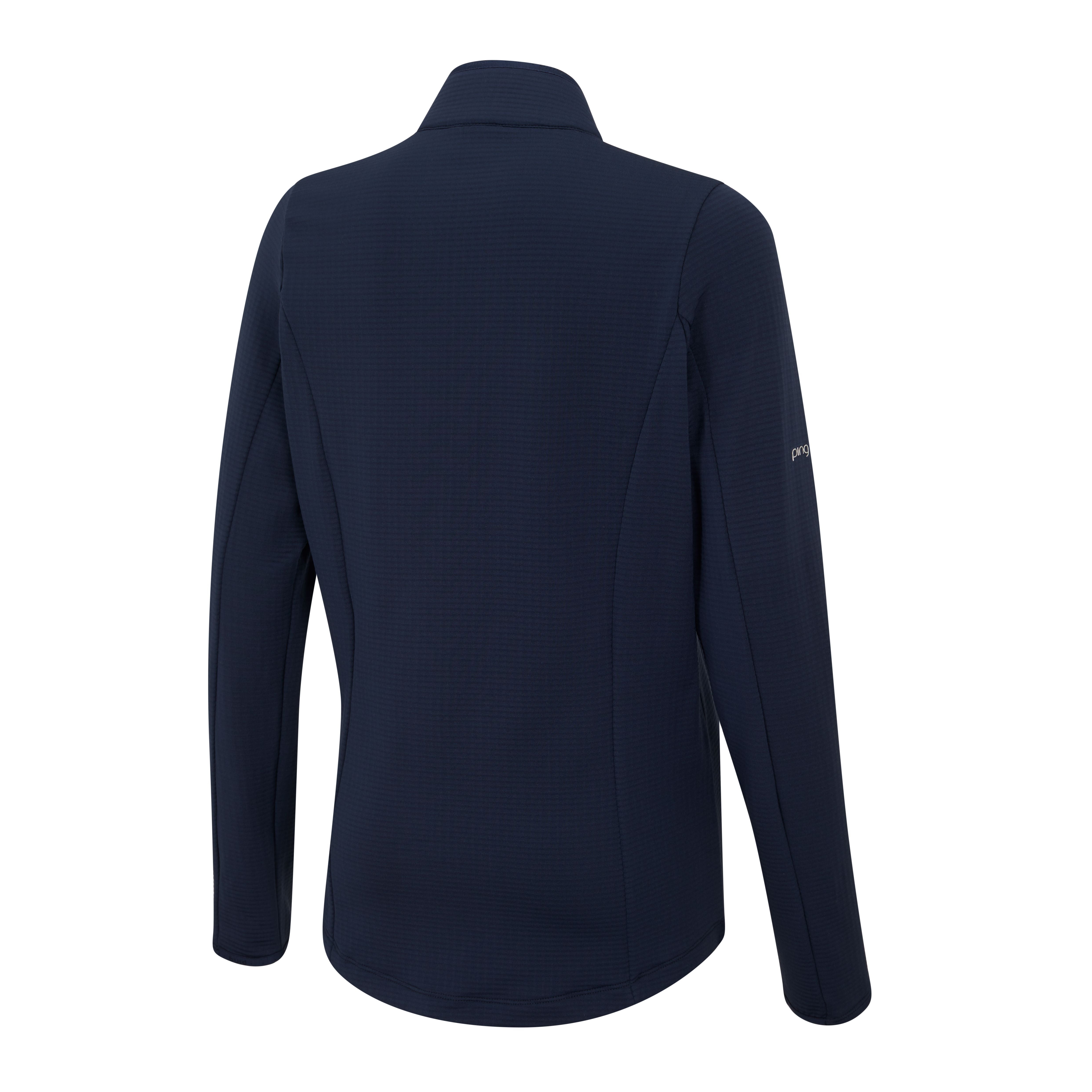 Ping Pull 1/4 Zip midlayer Abigale Bleu Marine