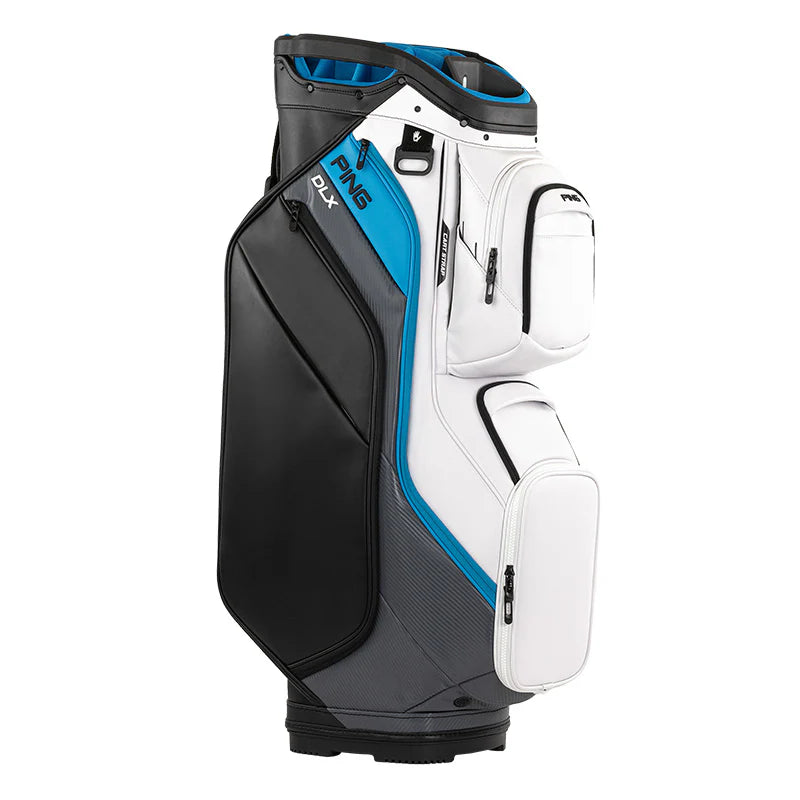 Ping Sac chariot DLX 244 Double Strap Blanc Gris Bleu