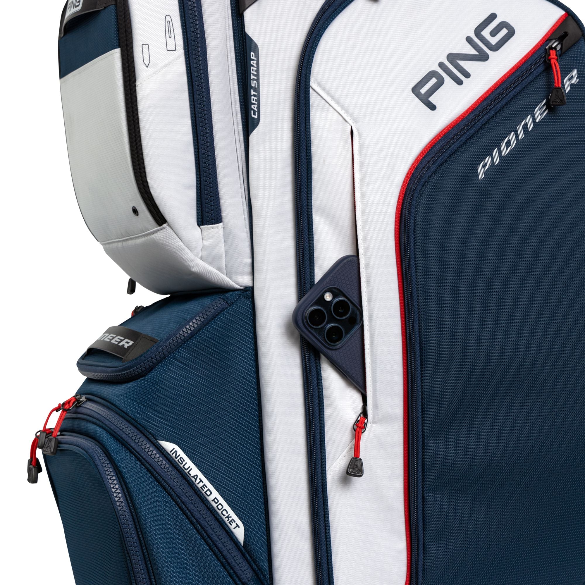 PING SAC CHARIOT Pioneer 244 Navy White Red