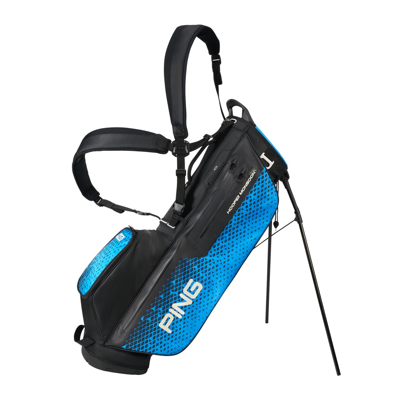 Ping sac trépied de golf Hoofer Monsoon Noir Bleu G440 Waterproof