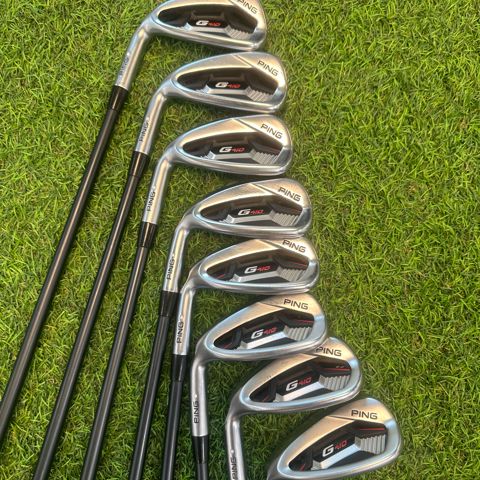 Ping Série de Fers G410 Gaucher du 6 au W + Uw +Sw + Lw (8 fers) Shaft alta cb 55 Soft Regular