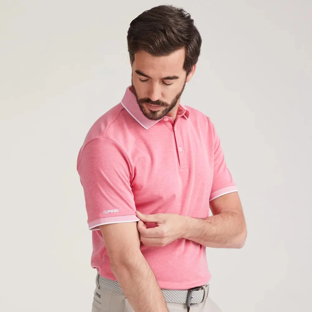 Polo PING Gideon Piqué Rhapsody Pink