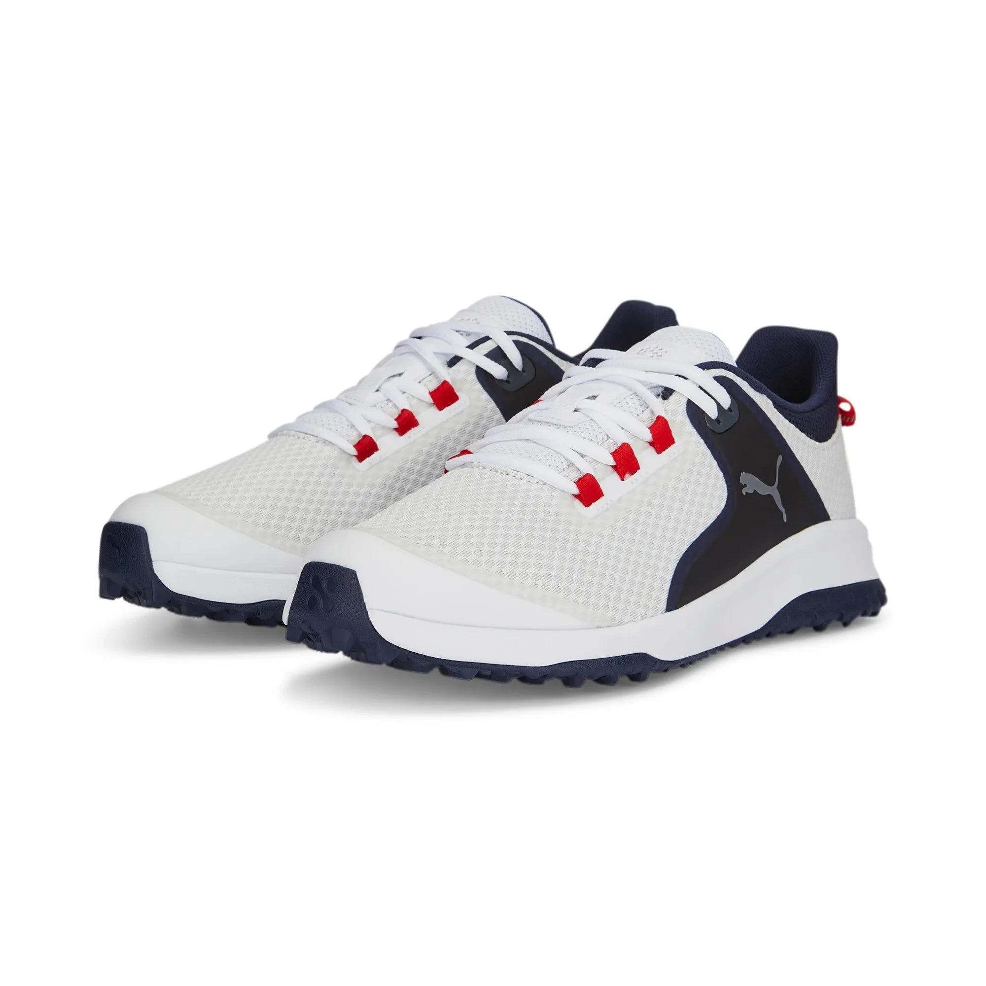 Puma Chaussures FUSION Grip Blanc Bleu Marine