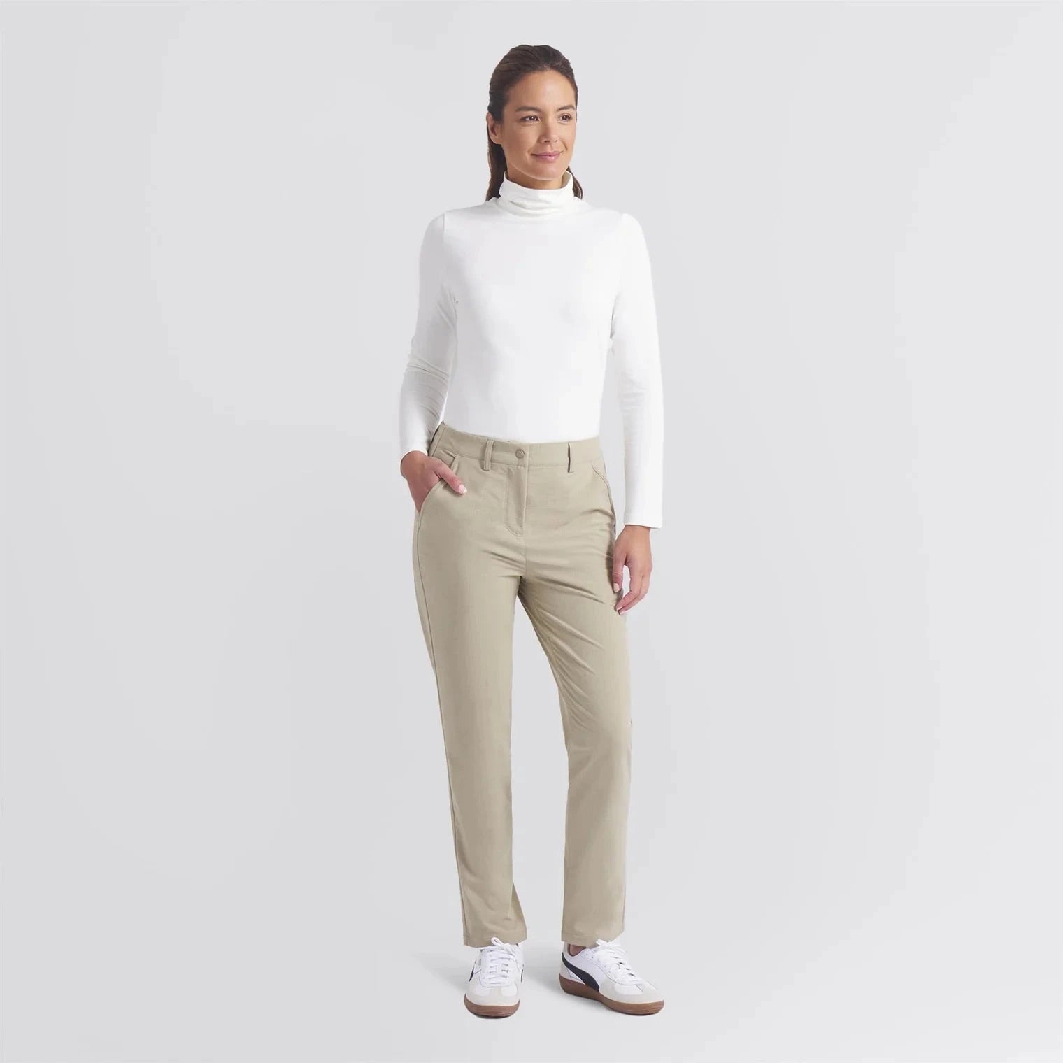 Puma Pantalon de golf Femme Cypress Softshell Ice Coffee
