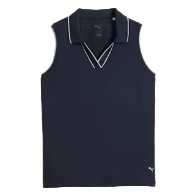 Puma Polo Femme sans manches Cloudspun Navy 2026 - GolfCenter.fr