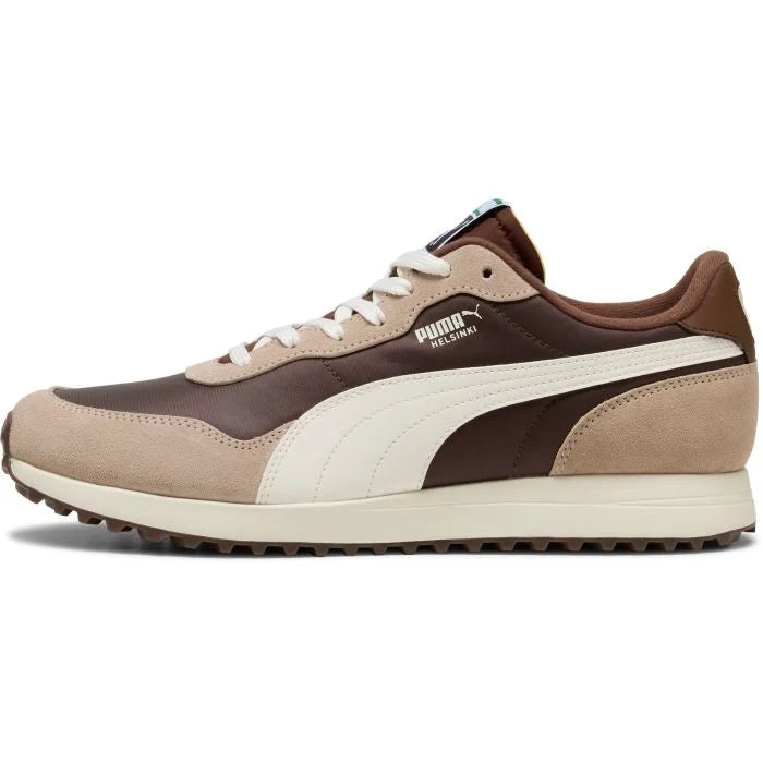 Puma  Chaussures de golf Helsinki G Fudge / Birch / Warm White - GolfCenter.fr