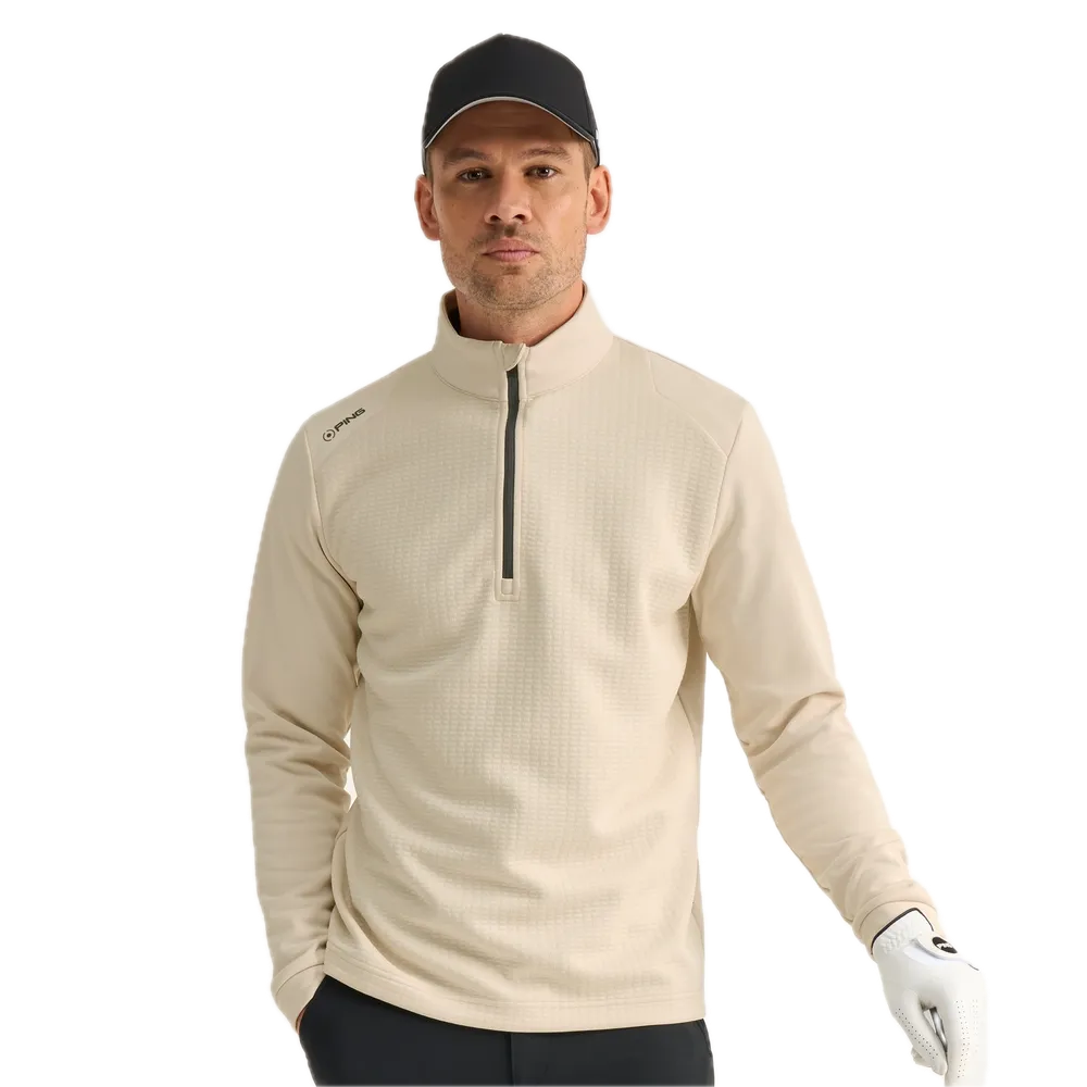 Ping Pull polaire demi-zip Reg Craie