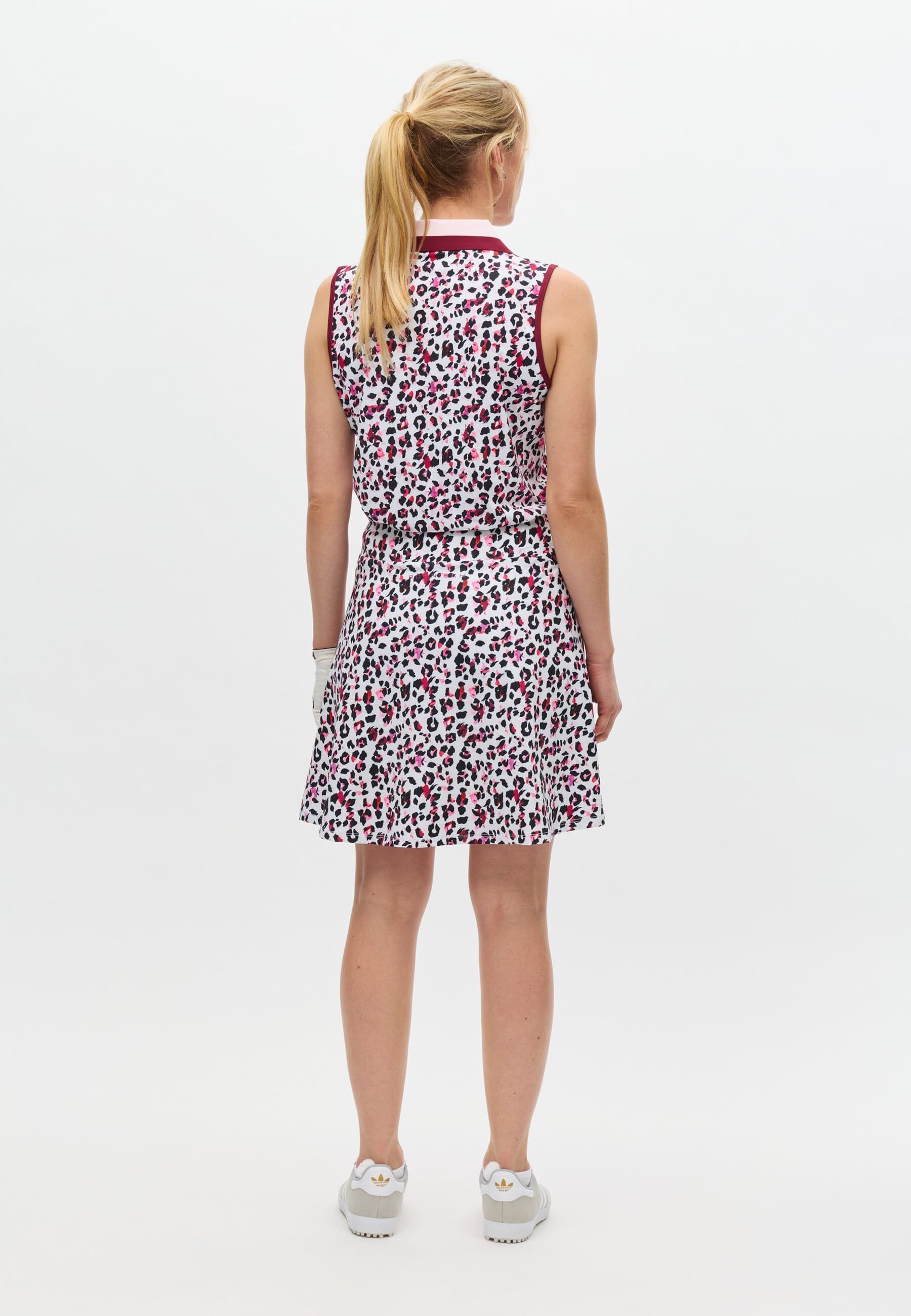 Röhnisch LUNA Jupe longue Imprimé léopard rose bordeaux