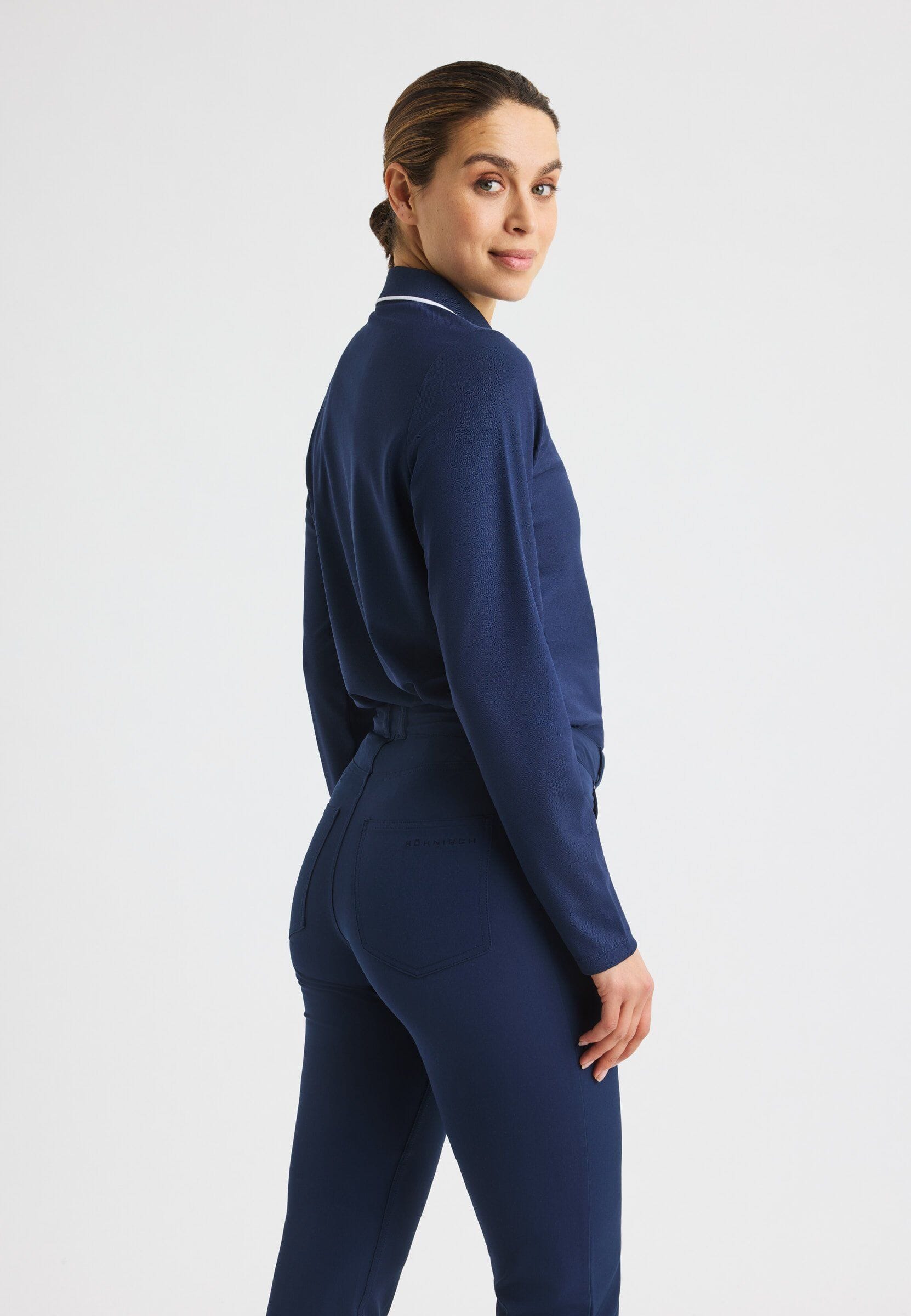 Rohnisch polo avec manche Miriam bleu Marine