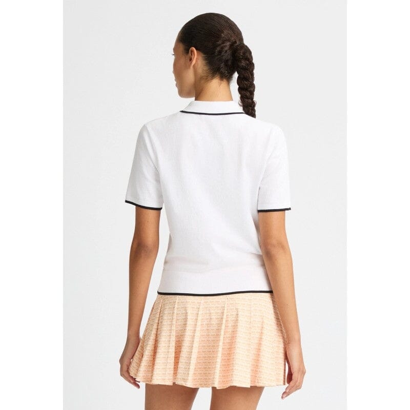 Rohnisch polo knitted top blanc
