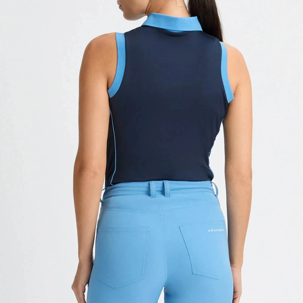 Rohnisch polo sans manches VIOLA UV Navy Bleu