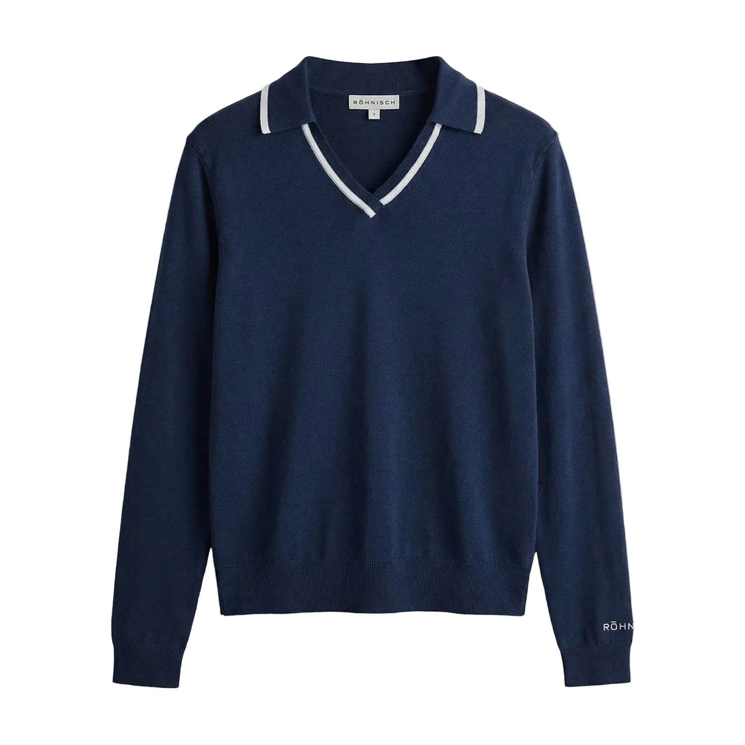Röhnisch SWING KNITTED Poloshirt en maille Marine/Blanc