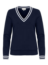 Röhnisch pull Adele knitted sweater, Navy Rohnisch