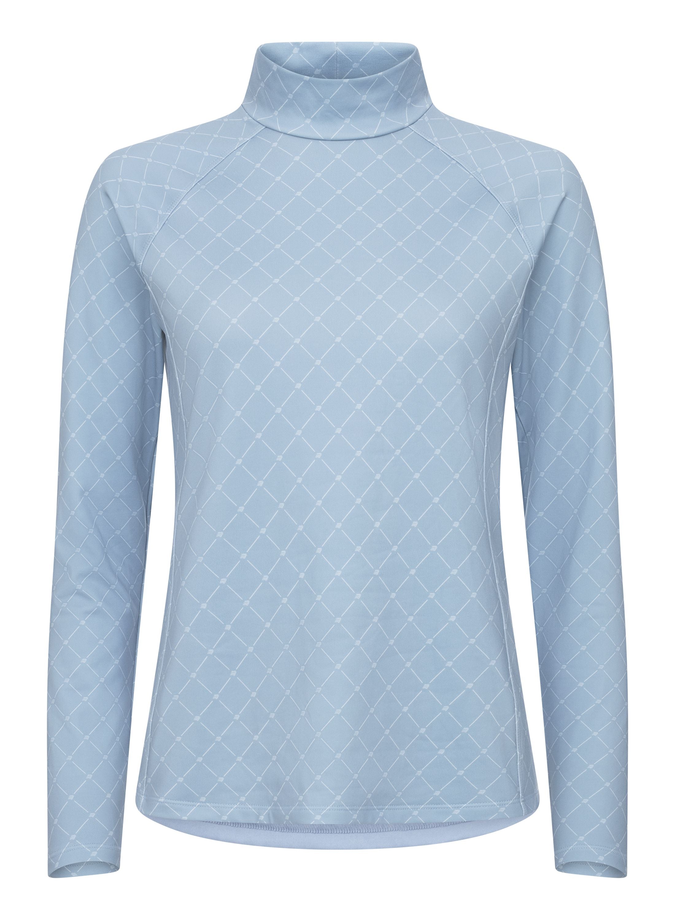 Rohnisch sous-couche de golf chaud femme collar top blue