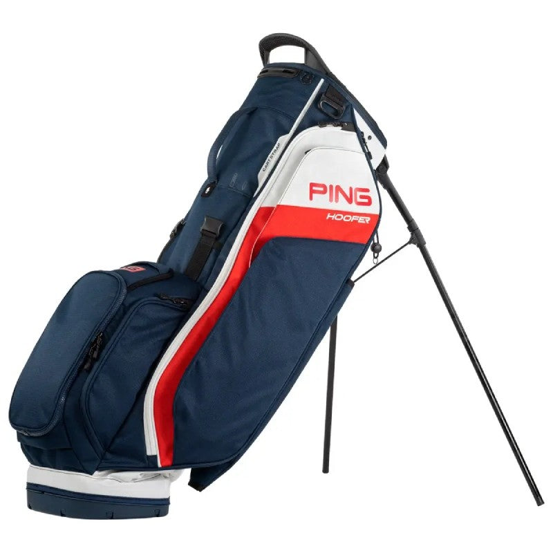 Ping sac trépied de golf Hoofer Bleu Blanc Rouge - GolfCenter.fr