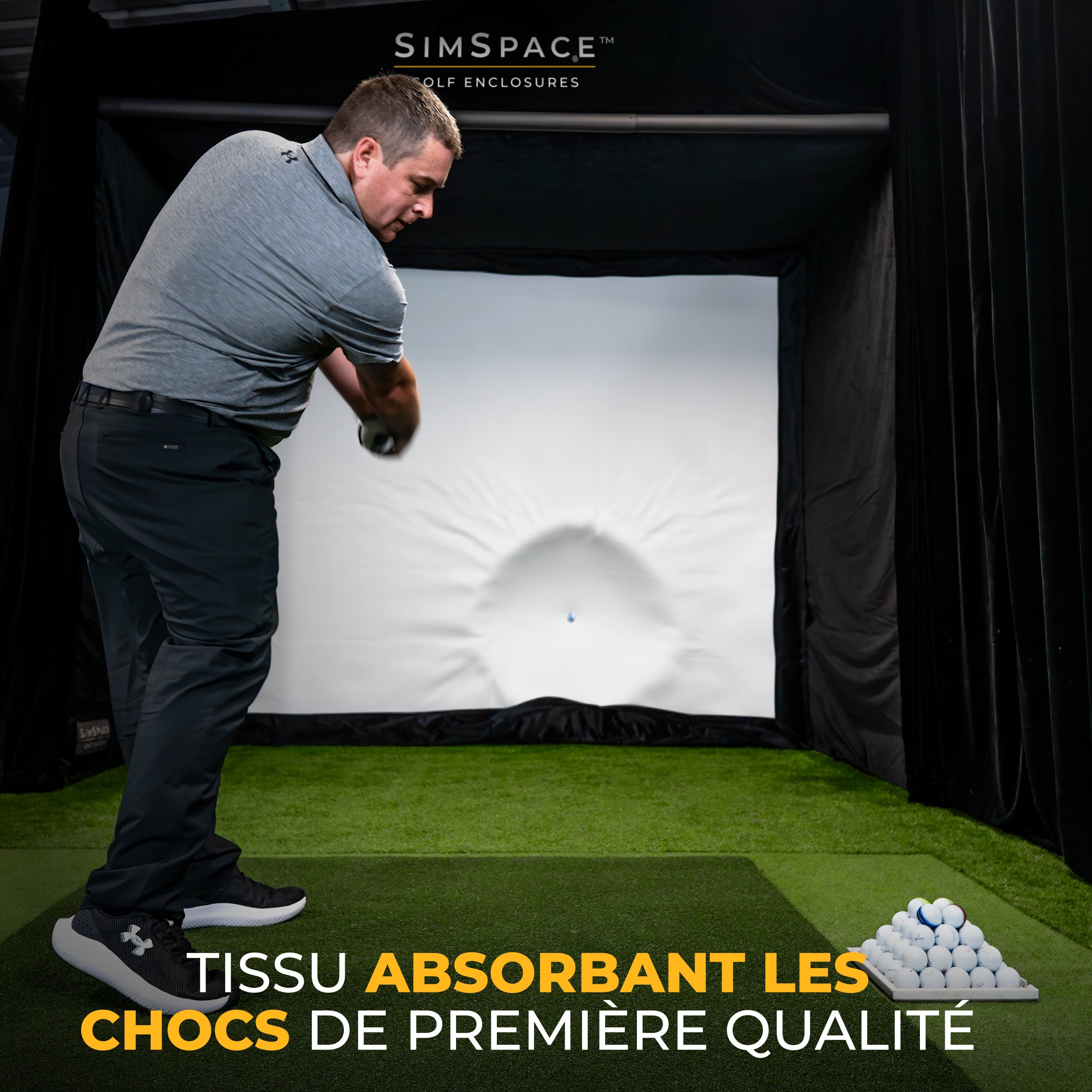 SimSpace Cage pour simulateur de golf