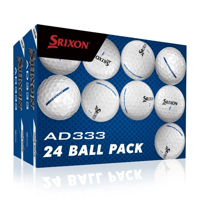 Srixon Balles AD333 Pure White (PACK de 24 balles)