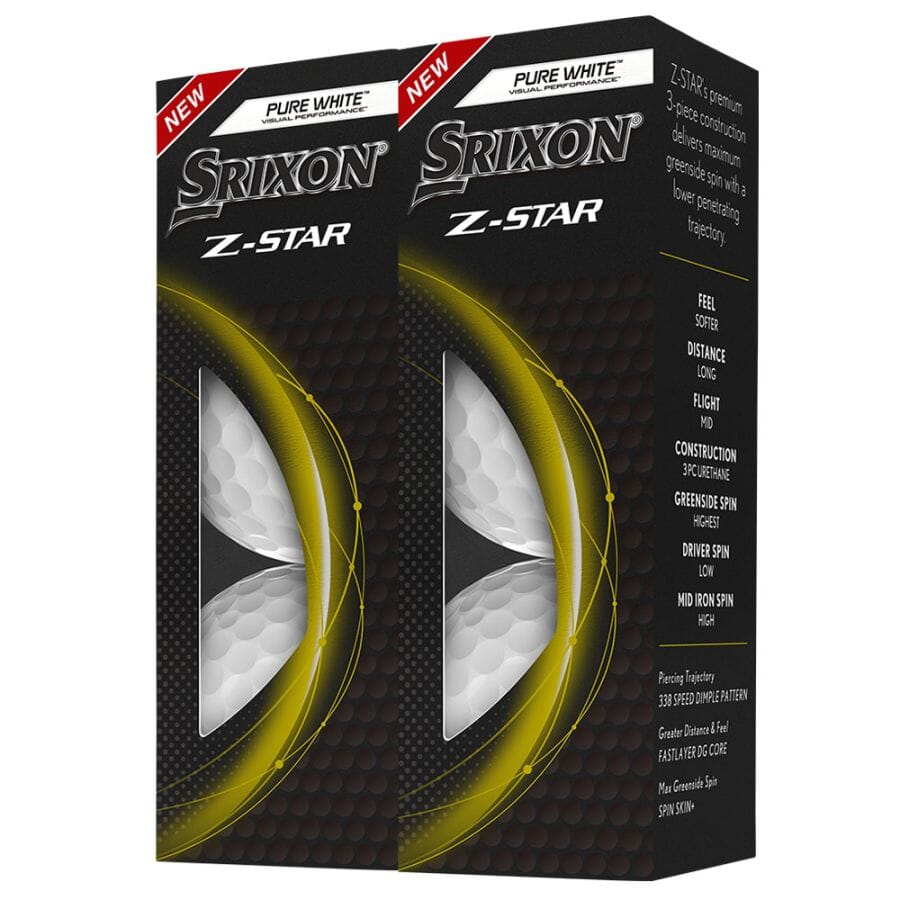 Srixon Balles Z Star Blanche (boite de 6 balles)
