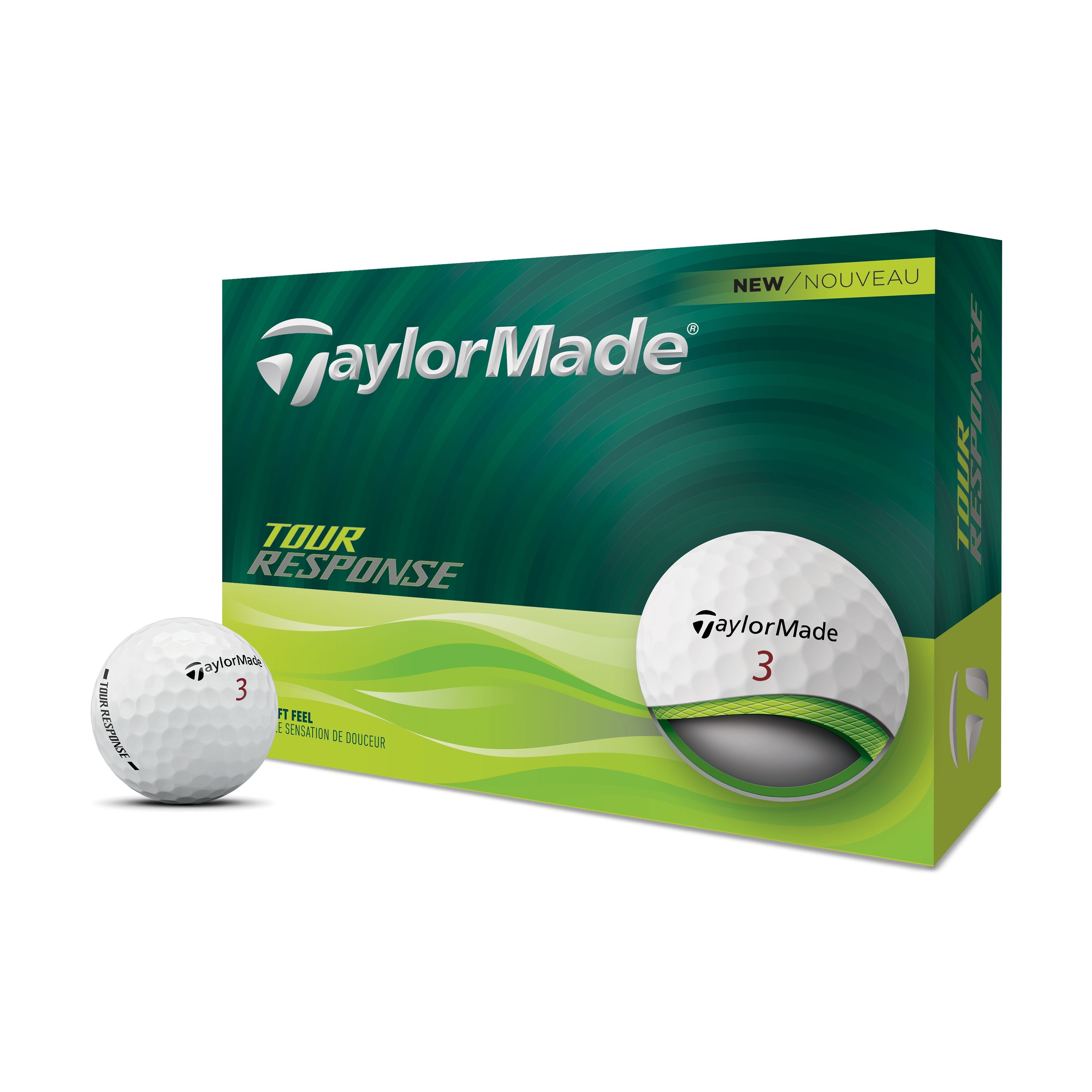 TaylorMade Balles Tour Response 2025 (Boite de 12)