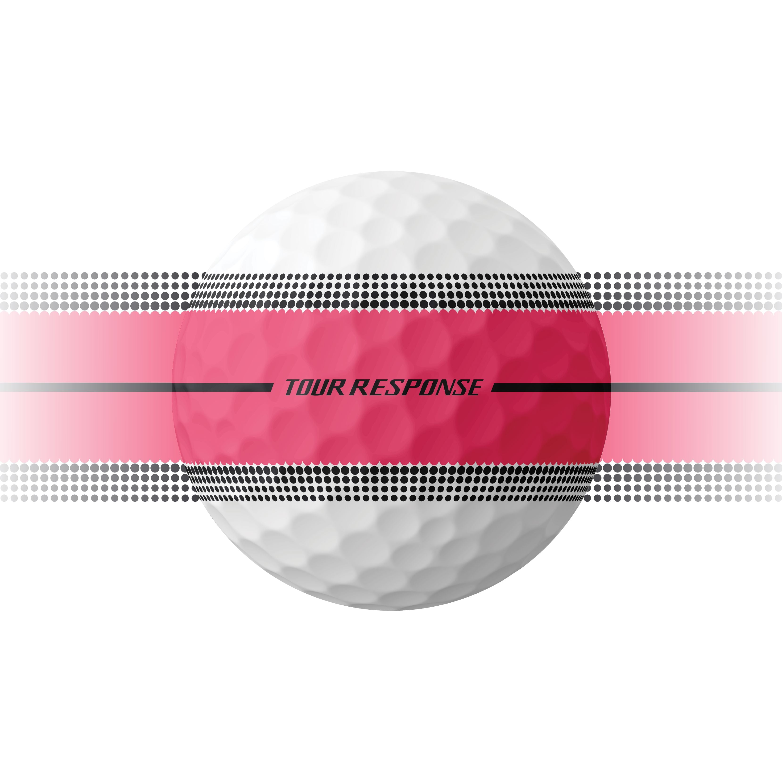 TaylorMade Balles Tour Response STRIPE 2025 (Boite de 12)