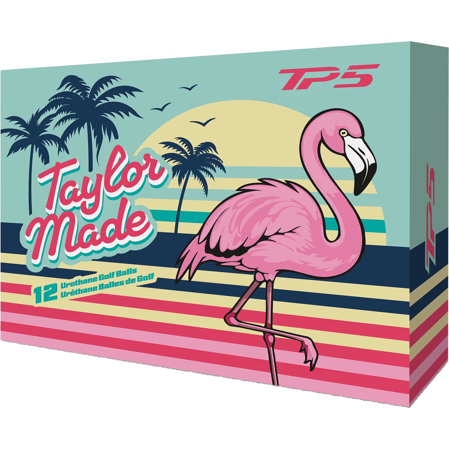 TAYLORMADE BALLES TP5 ÉDITION LIMITÉE FLAMANT ROSE