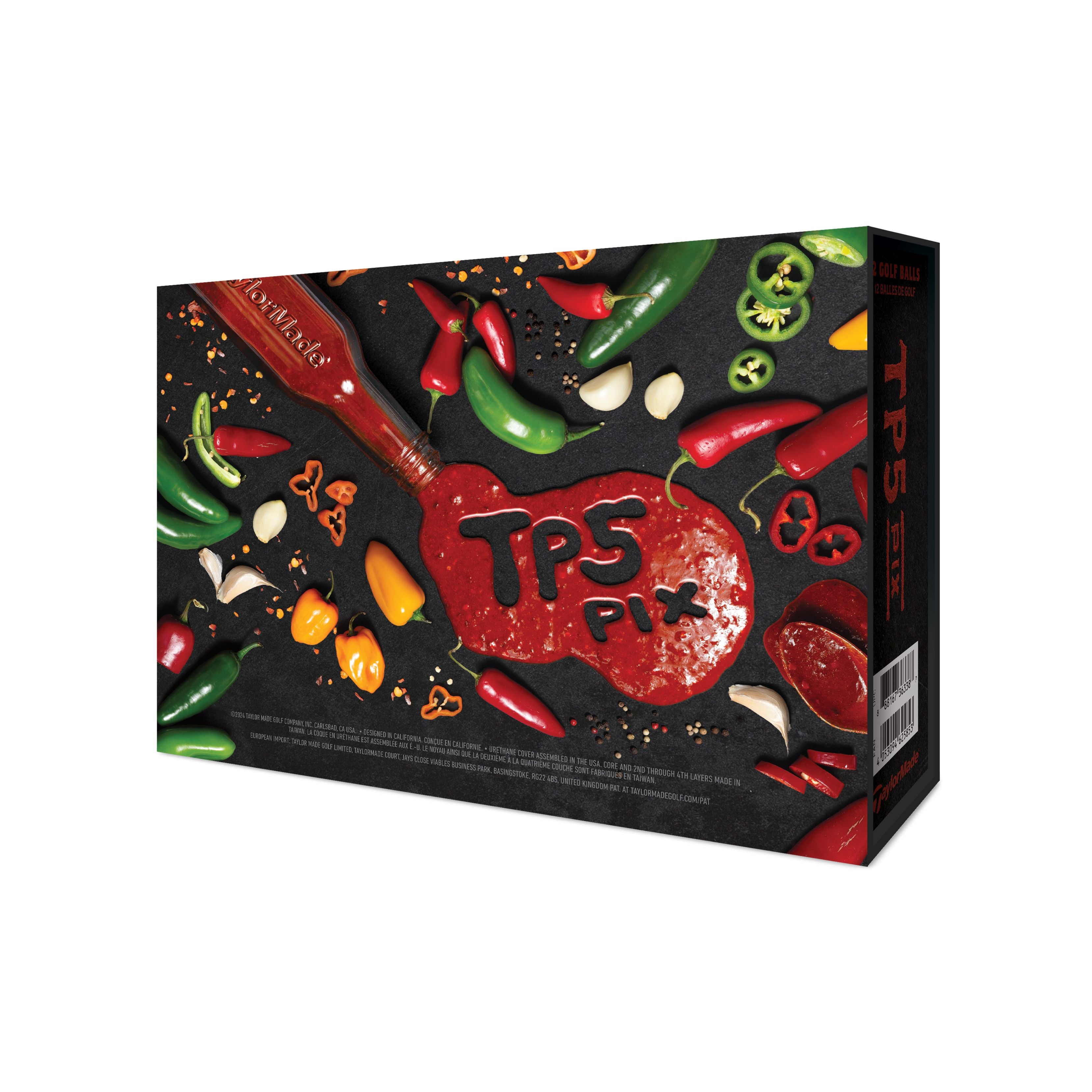 TaylorMade Balles TP5 Pix Peppers Limited Edition (Boîte de 12)