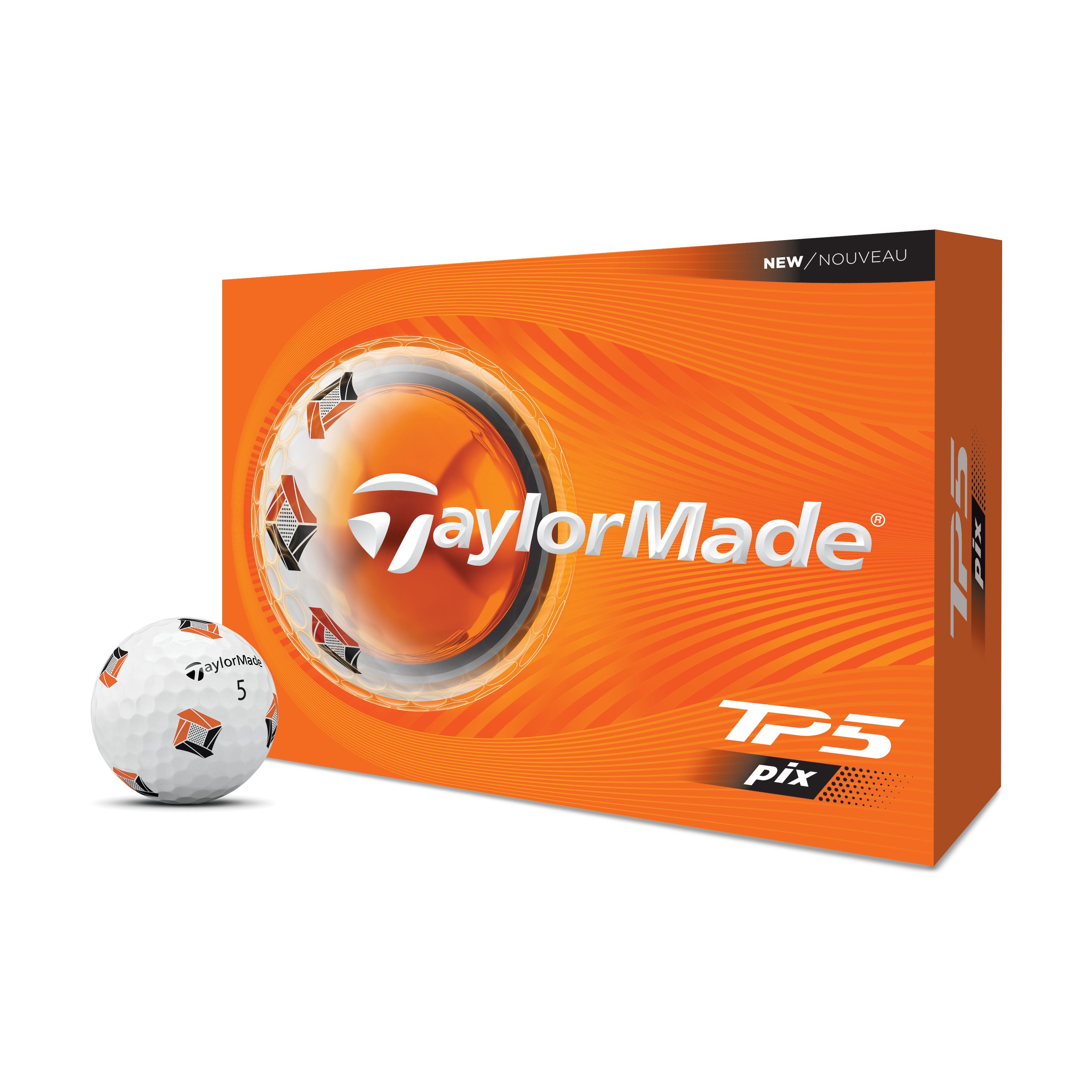 TAYLORMADE NEW BALLES TP5 PIX 2026 (boite de 12)