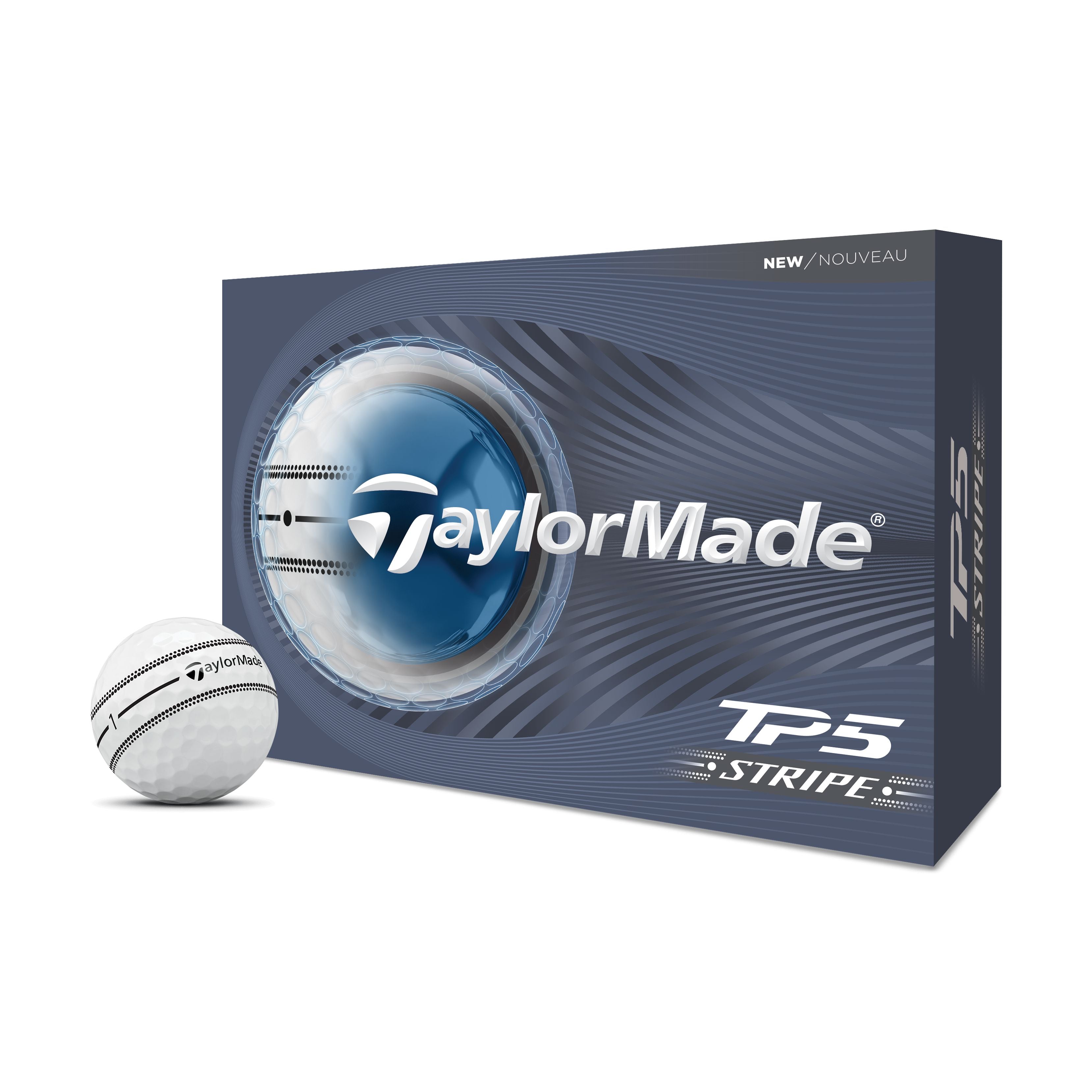 TAYLORMADE NEW BALLES TP5 Stripe 2026 (boite de 12)