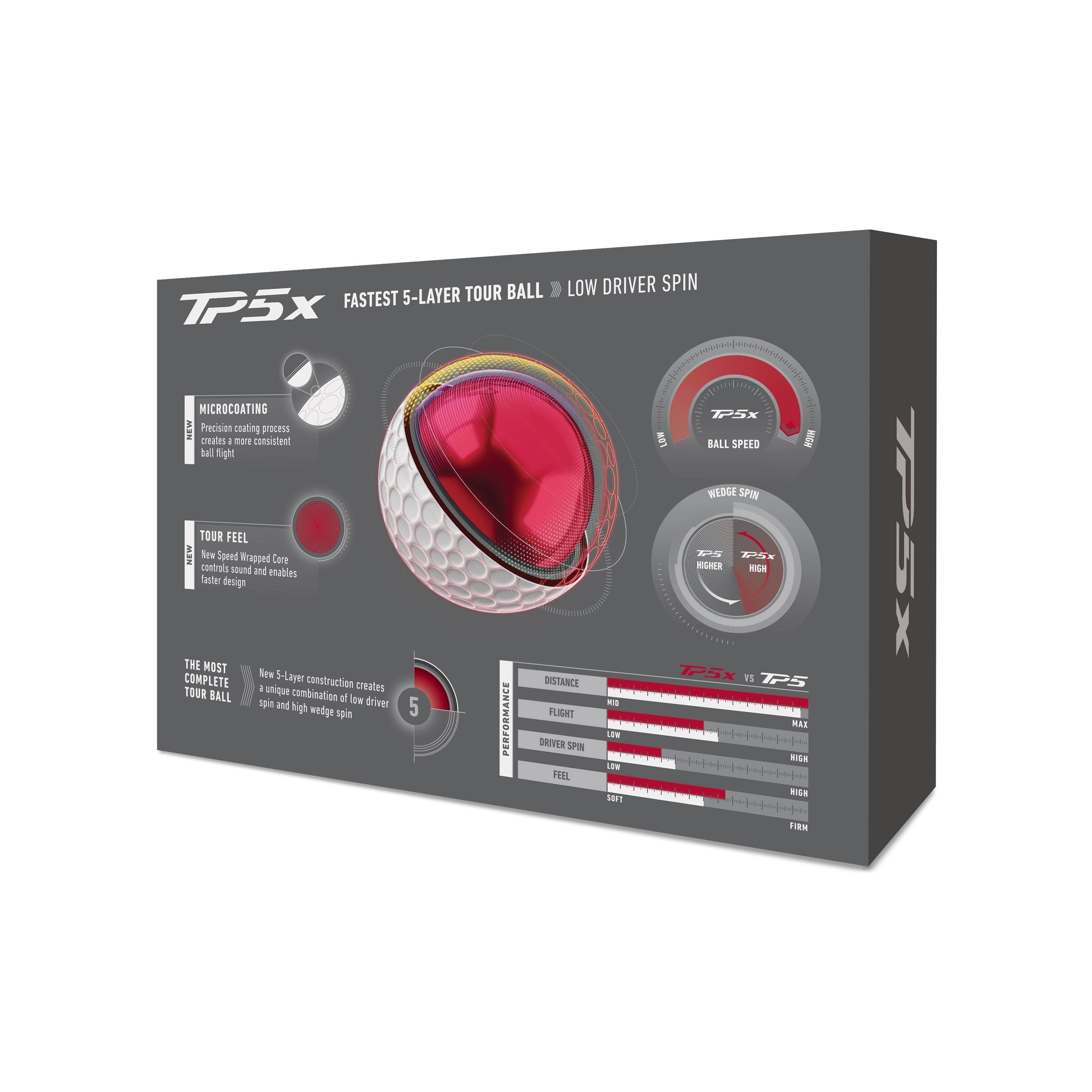 TaylorMade TP5X Logotées