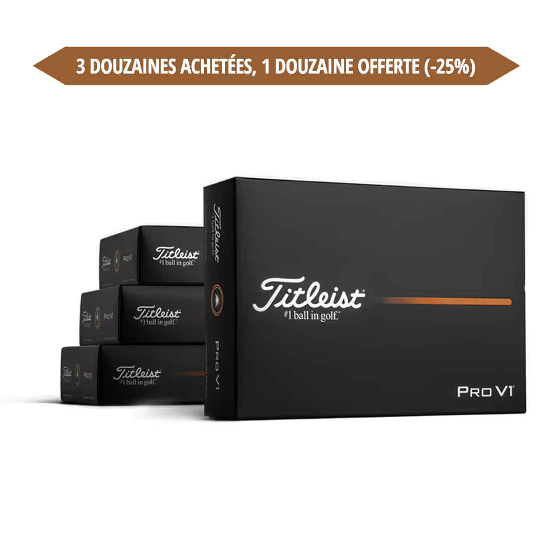 Titleist PRO V1 Personnalisées (3 boites + 1 offerte)