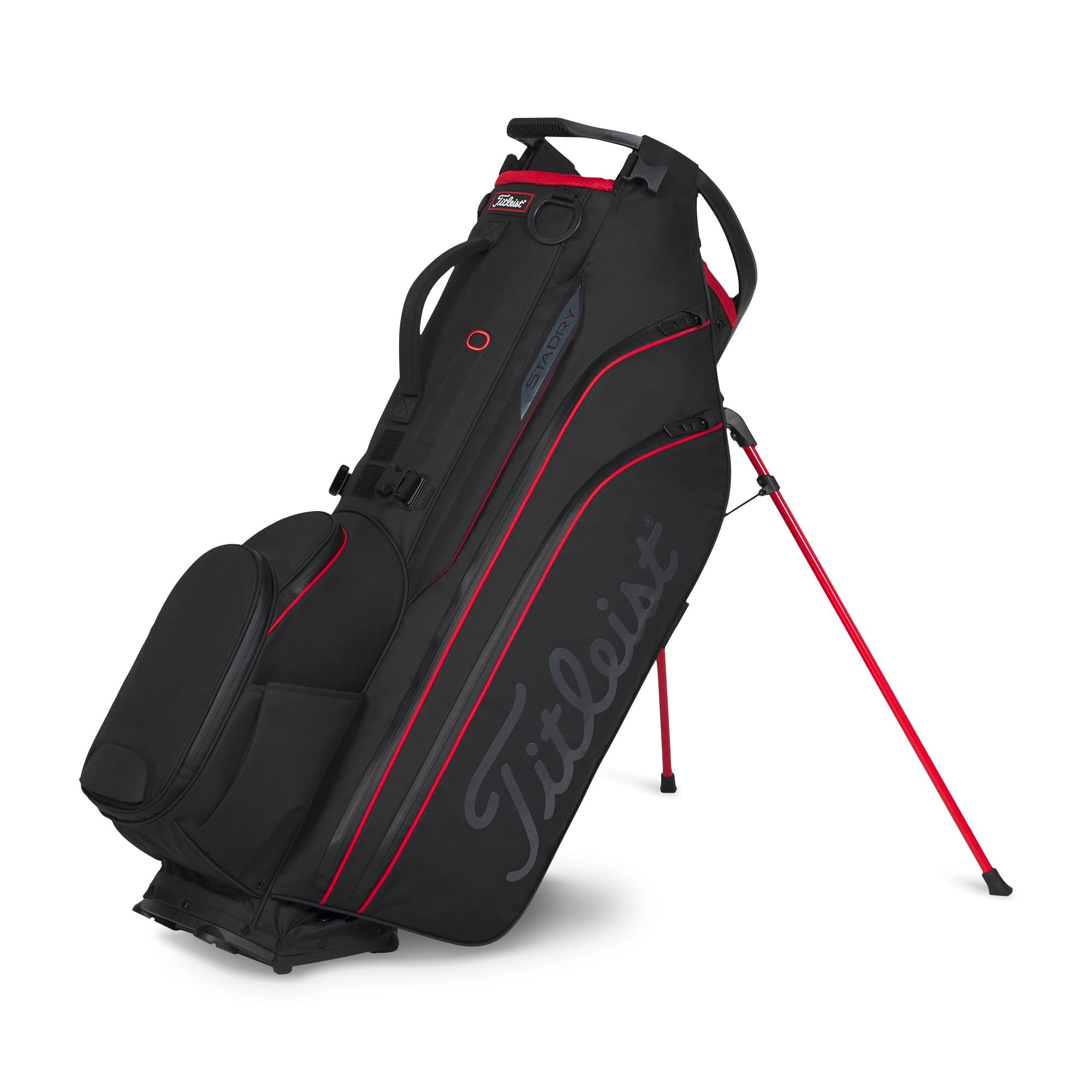 Titleist Sac Trépied Hybrid 14 StaDry Black Black Red 2026