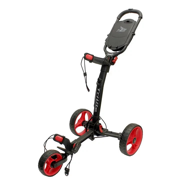 Tri Lite Axglo Chariot de golf manuel 3 roues Noir / Rouge