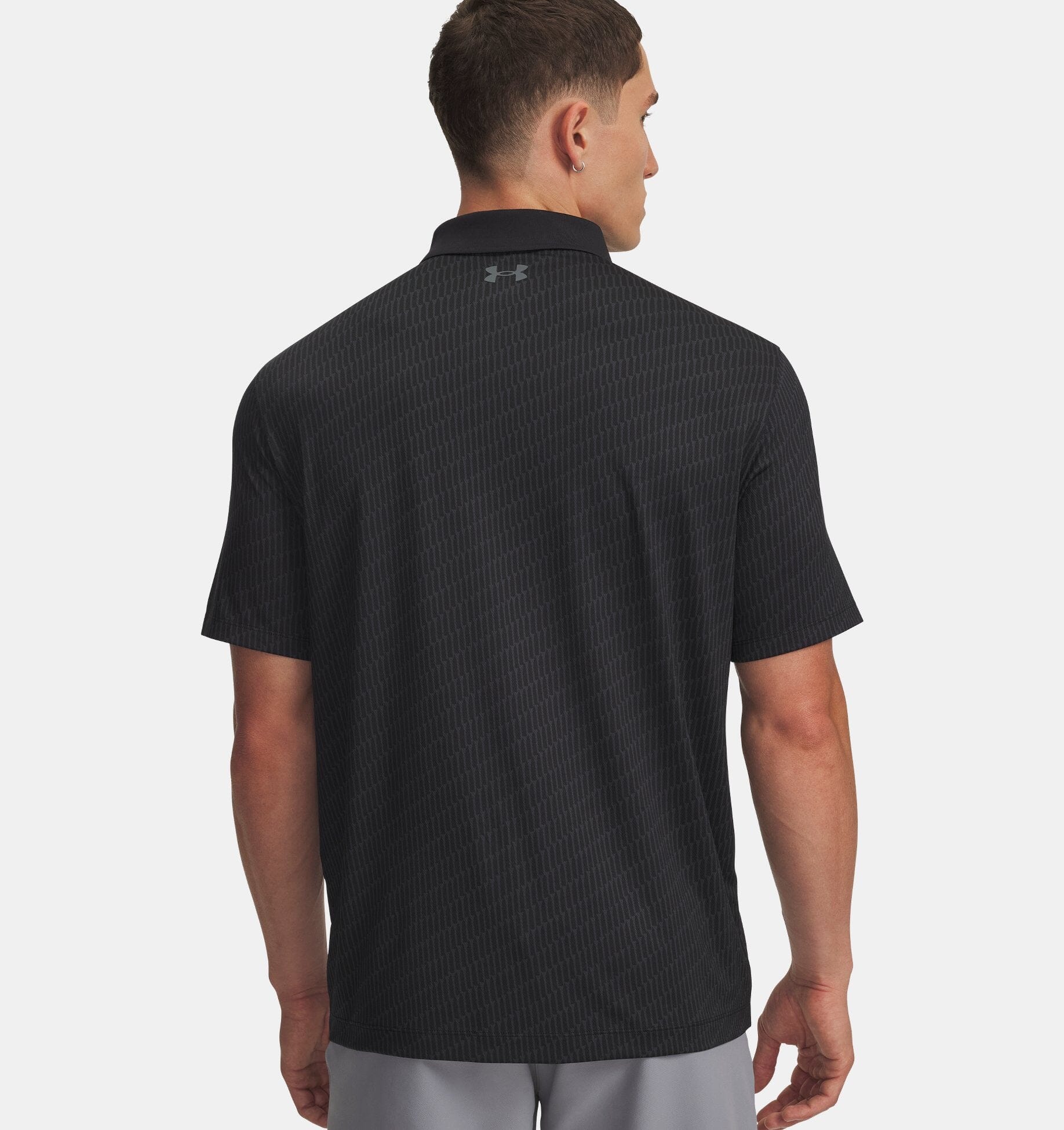 Under Armour Polo de golf T2G imprimé Black / Halo Gray