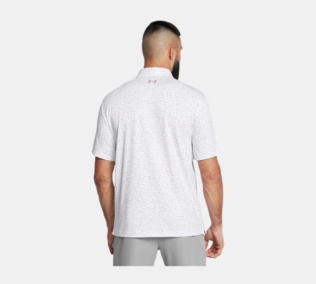 Under Armour Polo Playoff 3.0 Printed Micro Field White/Tetra Gray