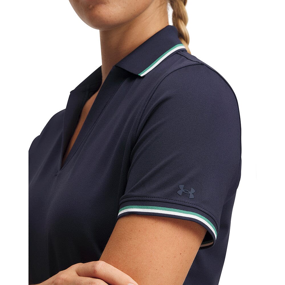 Under Armour Polo SS Rib Bleu Marine