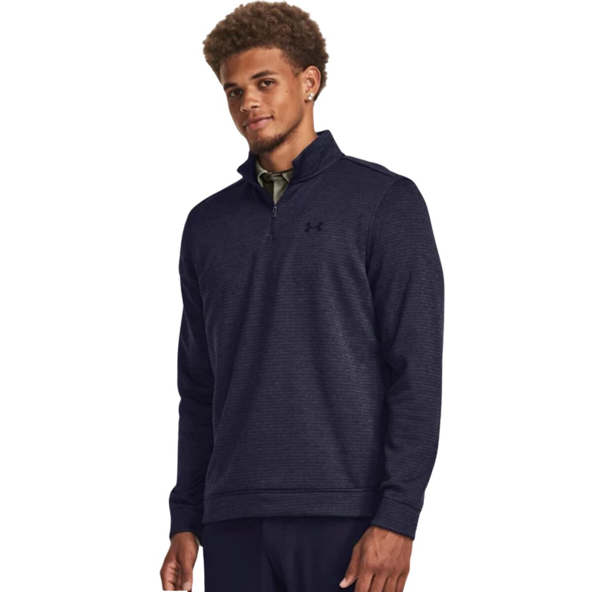Under Armour Pull de golf UA Storm SweaterFleece QZ-Tech Bleu Marine