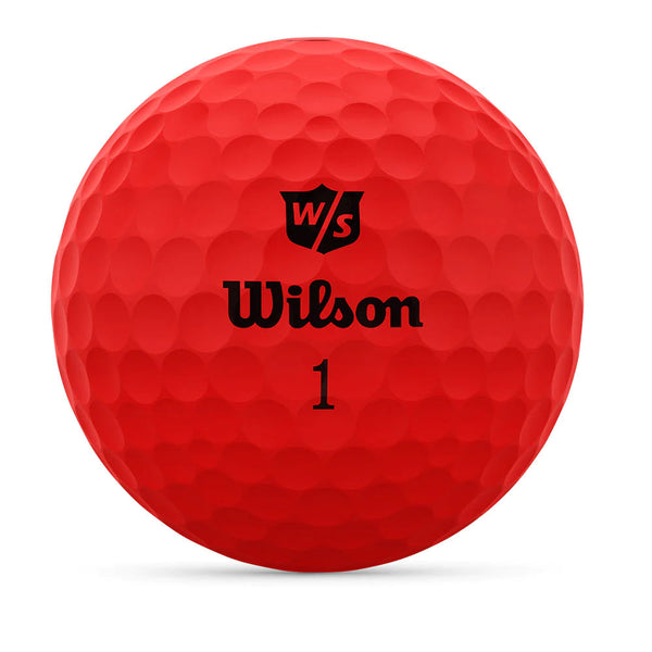 Wilson Balles 2023 Nouvelle Duo Soft Rouge (boite de 12) avec prix dégressif Balles Wilson