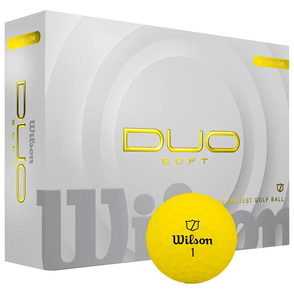 Wilson Balles 2025 Nouvelle Duo Soft Jaune (boite de 12)