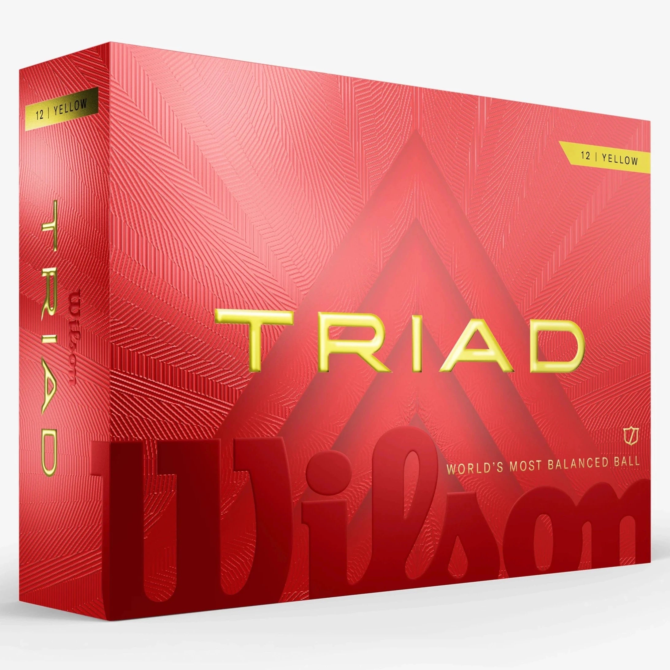 Wilson Balles Triad Jaune (Boite de 1 douzaine)