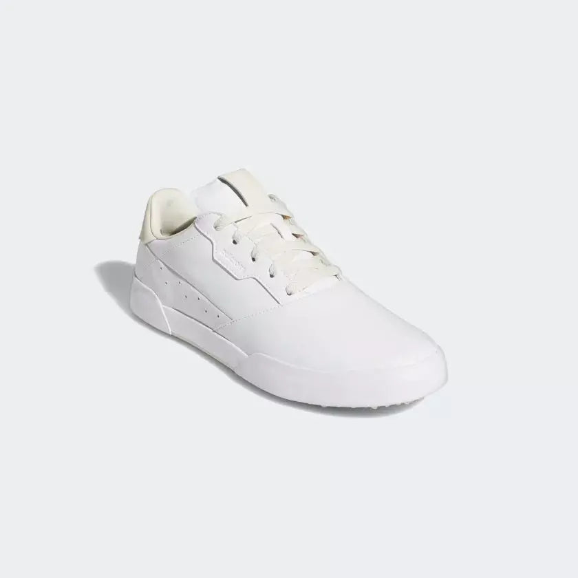 adidas Chaussures de golf adicross retro Cloud White / Chalky Brown / Aluminium