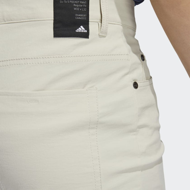 ADIDAS PANTALON GO-TO 5 Pockets Beige - Golf ProShop Demo