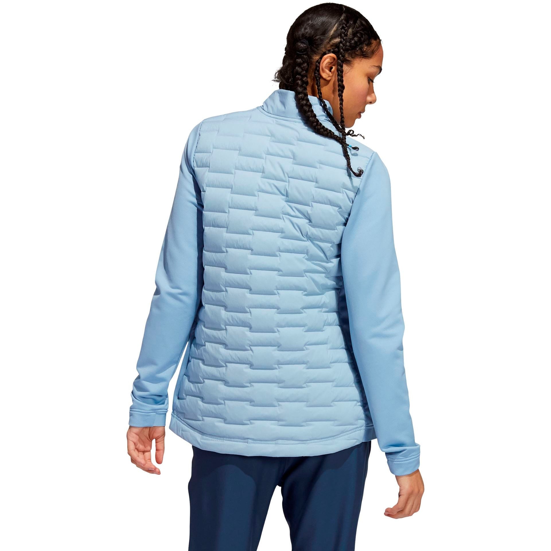 ADIDAS VESTE FROSTGUARD FULL-ZIP BLEU CLAIRE