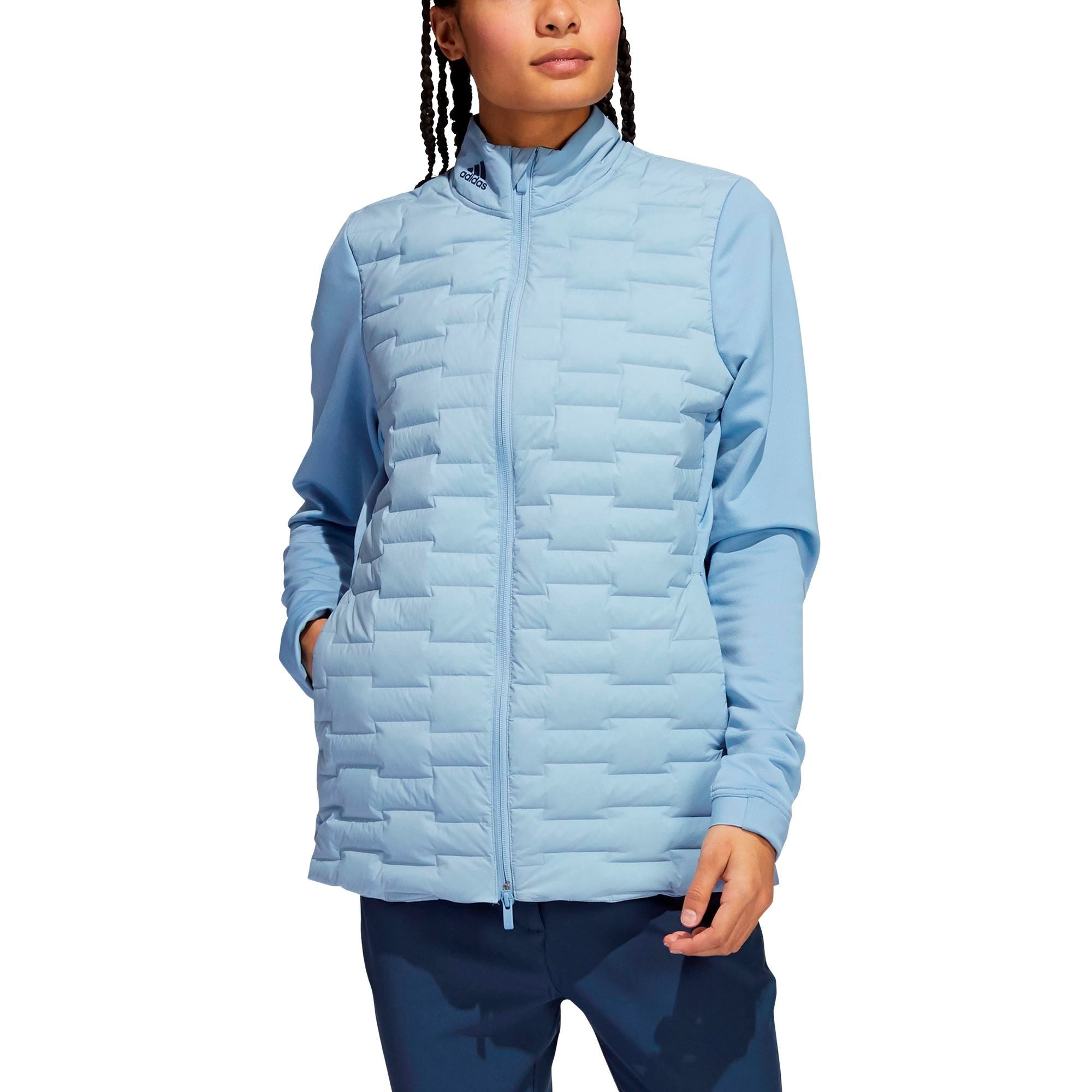 ADIDAS VESTE FROSTGUARD FULL-ZIP BLEU CLAIRE