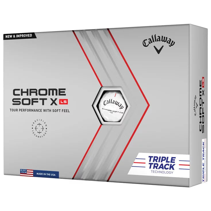 Callaway Balles Chrome Soft X LS Triple Track (boite de 12) Balles Callaway Golf