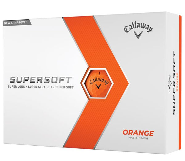 Callaway Balles Supersoft 2023 Orange (boite de 12) Balles Callaway Golf