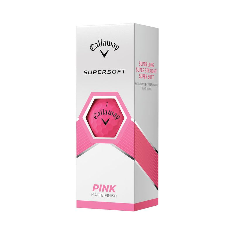 Callaway Balles Supersoft 2023 Pink (boite de 12) Balles Callaway Golf
