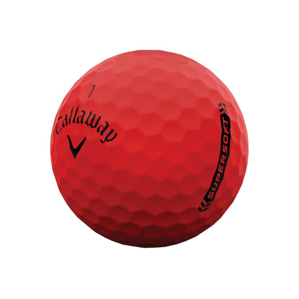 Callaway Balles Supersoft 2023 Rouge (boite de 12) Balles Callaway Golf