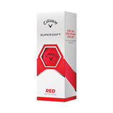 Callaway Balles Supersoft 2023 Rouge (boite de 12) Balles Callaway Golf